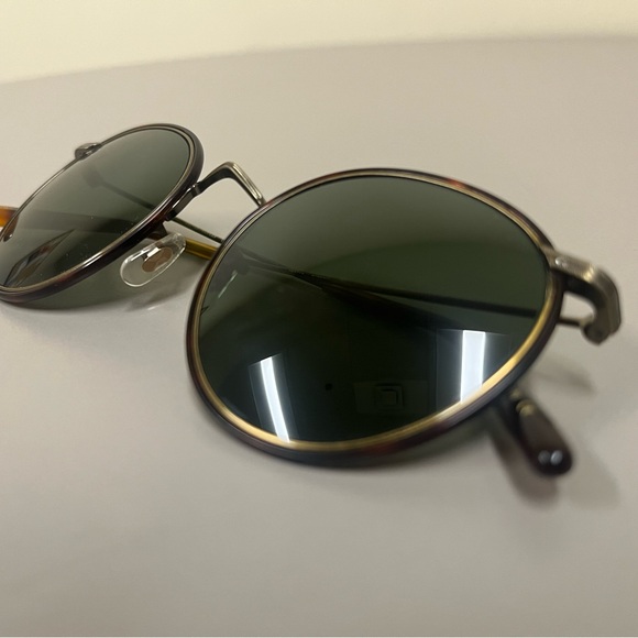 Oliver Peoples Red and Gold Sunglasses - Picture 5 of 13